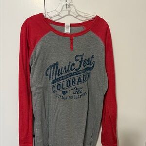 MusicFest Colorado Long Sleeve Raglan Tee 2XL